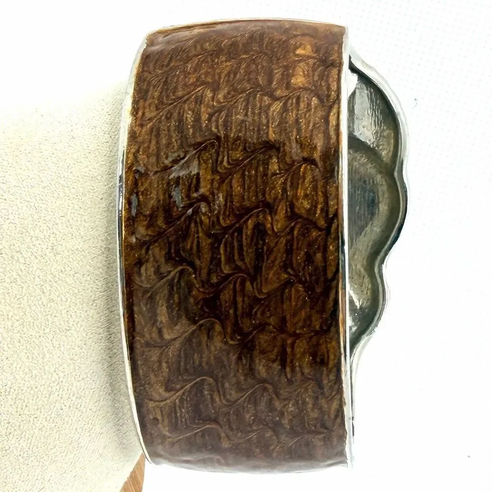 Owl Hinged Cuff Bracelet